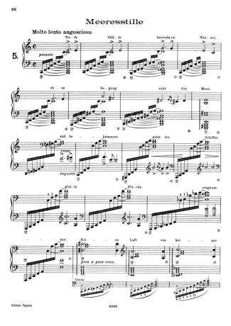 Franz Liszt 12 Lieder Von Franz Schubert Nº05 S.558 score for Piano