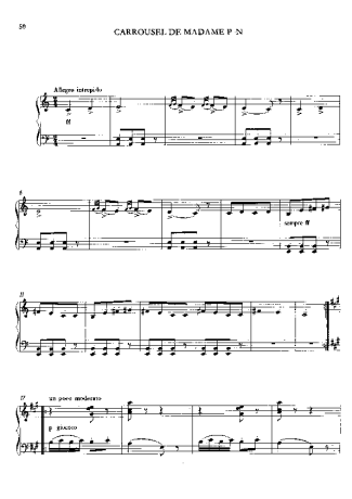 Franz Liszt Carrousel De Madame Pelet Narbonne S.214a score for Piano
