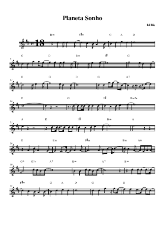 1846 Sheet music - Planeta Sonho - Alto Saxophone