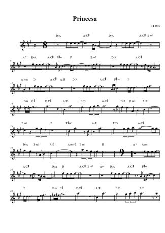 27743 Sheet music - Princesa - Clarinet (Bb)