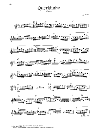 2461 Sheet music - Queridinho - Keyboard
