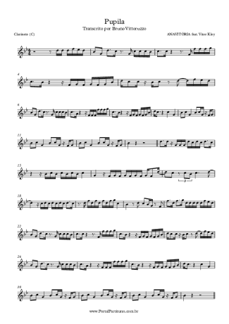 15667 Sheet music - Pupila - Clarinet (C)