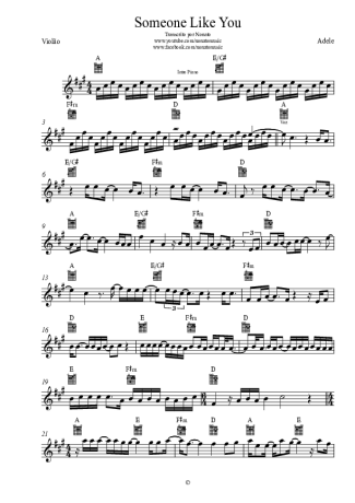 21751 Partitura - Someone Like You - Violão