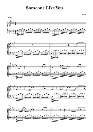 676 Partitura - Someone Like You - Piano