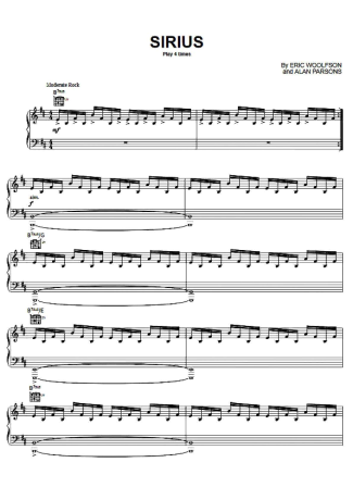 30548 Sheet music - Sirius - Piano