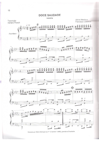 15404 Sheet music - Doce Saudade - Accordion