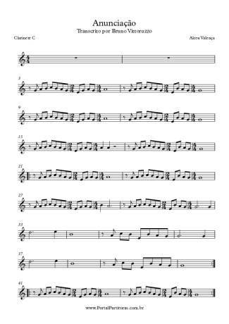 8587 Partitura - Anunciação - Clarinete (C)