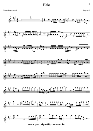 836 Sheet music - Halo - Flute