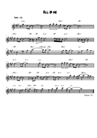 1055 Sheet music - All of Me - Alto Saxophone