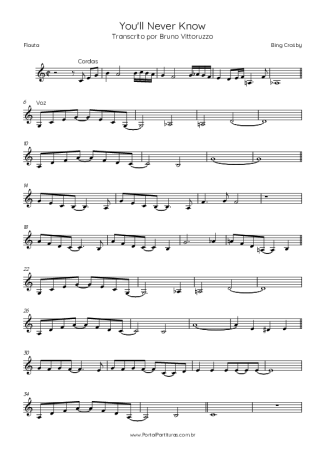 40756 Sheet music - You´ll Never Know - Flute