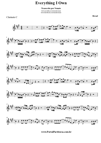 Everything I Know - Bread | Sheet Music for Clarinet (C) | PDF Download