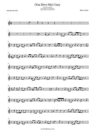 24735 Sheet music - (You Drive Me) Crazy - Alto Saxophone