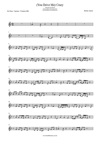 27929 Sheet music - (You Drive Me) Crazy - Clarinet (Bb)