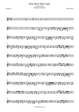 24731 Sheet music - (You Drive Me) Crazy - Clarinet (C)