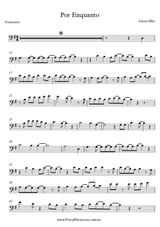 8678 Sheet music - Por Enquanto - Cello