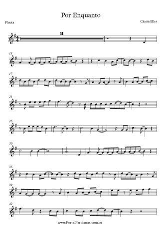 8670 Sheet music - Por Enquanto - Flute