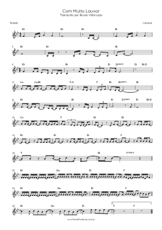 27105 Sheet music - Com Muito Louvor - Keyboard