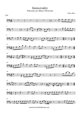 7894 Sheet music - Immortality - Cello