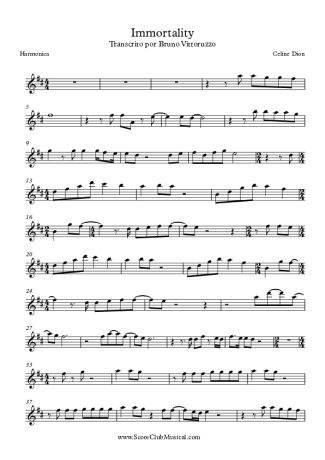 7888 Sheet music - Immortality - Harmonica