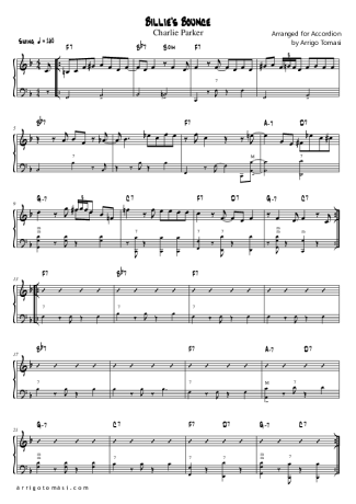 15410 Sheet music - Billies Bounce - Accordion