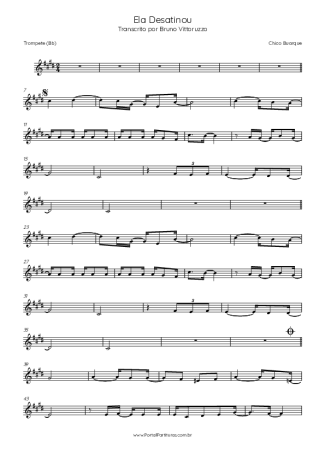 31033 Partitura - Ela Desatinou - Trompete