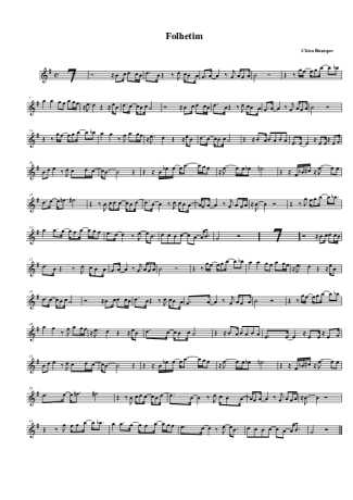28009 Partitura - Folhetim - Clarinete (Bb)