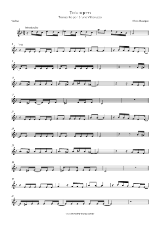 40776 Partitions - Tatuagem - Violon