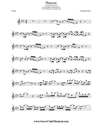 4615 Sheet music - Human - Violin
