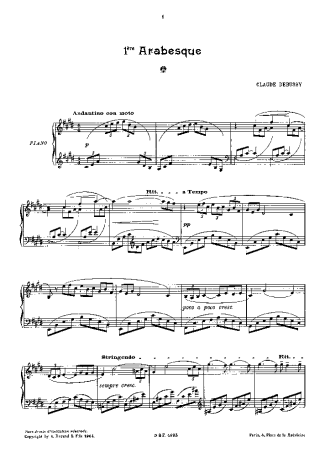 37125 Sheet music - 2 Arabesques - Piano