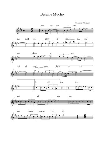 46 Sheet music - Besame Mucho - Alto Saxophone