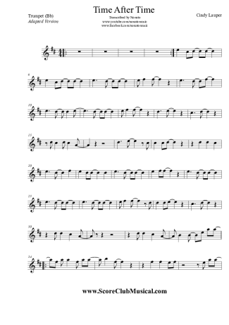 5341 Noten - Time After Time - Trompete
