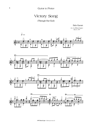 4616 Sheet music - Victory Song - Acoustic Guitar