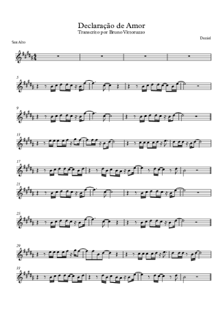 15680 Sheet music - Declaração De Amor - Alto Saxophone