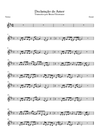 15684 Sheet music - Declaração De Amor - Violin