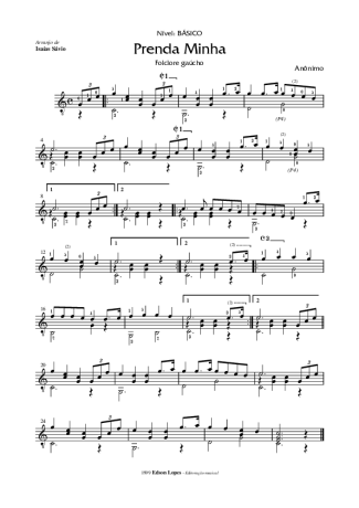 4655 Sheet music - Prenda Minha - Acoustic Guitar