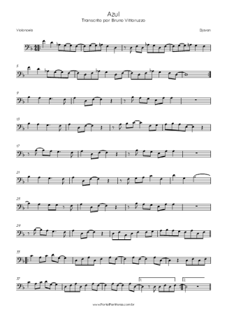 38129 Partitura - Azul - Violoncelo