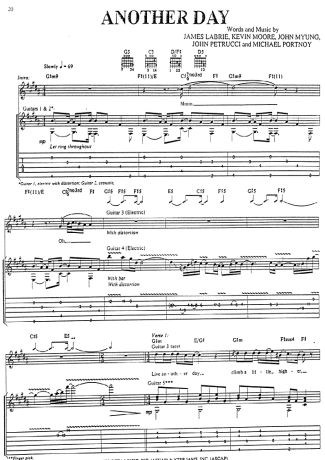 18383 Sheet music - Another Day - Guitar