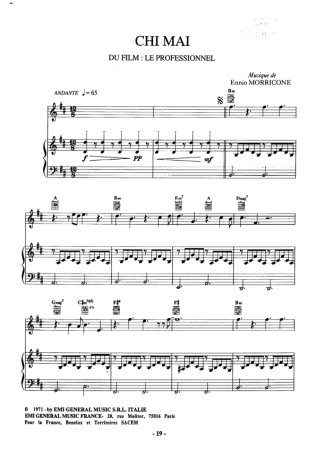 23344 Partitura - Chi Mai - Piano