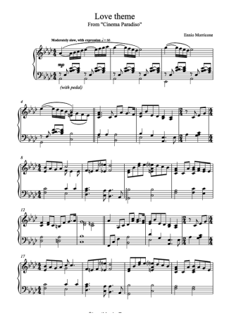 35803 Partitura - Cinema Paradiso - Piano