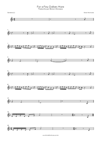 39090 Partitura - For A Few Dollars More - Clarinete (C)