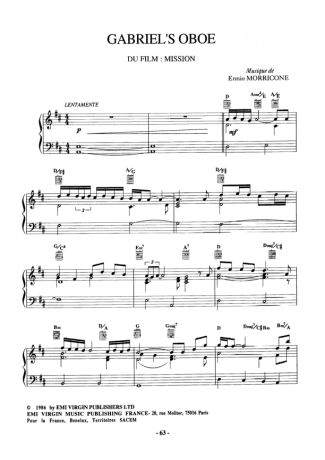 23346 Spartiti - Gabriels Oboe - Pianoforte