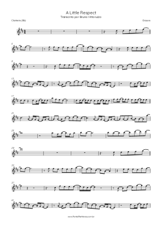44201 Sheet music - A Little Respect - Clarinet (Bb)