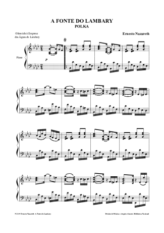 11293 Sheet music - A Fonte Do Lambary - Piano