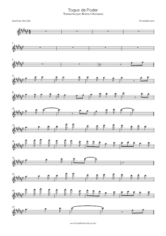 31042 Partitions - Toque De Poder - Saxophone Alto (Mi♭)