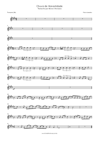 33903 Sheet music - Chuva De Honestidade - Trumpet