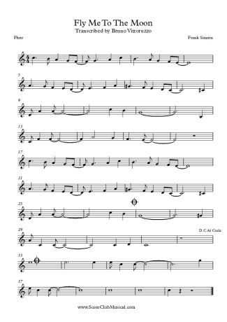 7750 Sheet music - Fly Me To The Moon - Flute
