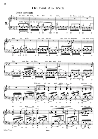 37631 Sheet music - 12 Lieder Von Franz Schubert Nº03 S.558 - Piano
