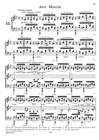 37640 Sheet music - 12 Lieder Von Franz Schubert Nº12 S.558 - Piano