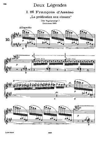 20618 Sheet music - 2 Légendes S.175 - Piano