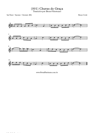 28350 Sheet music - (001) Chuvas De Graça - Clarinet (Bb)